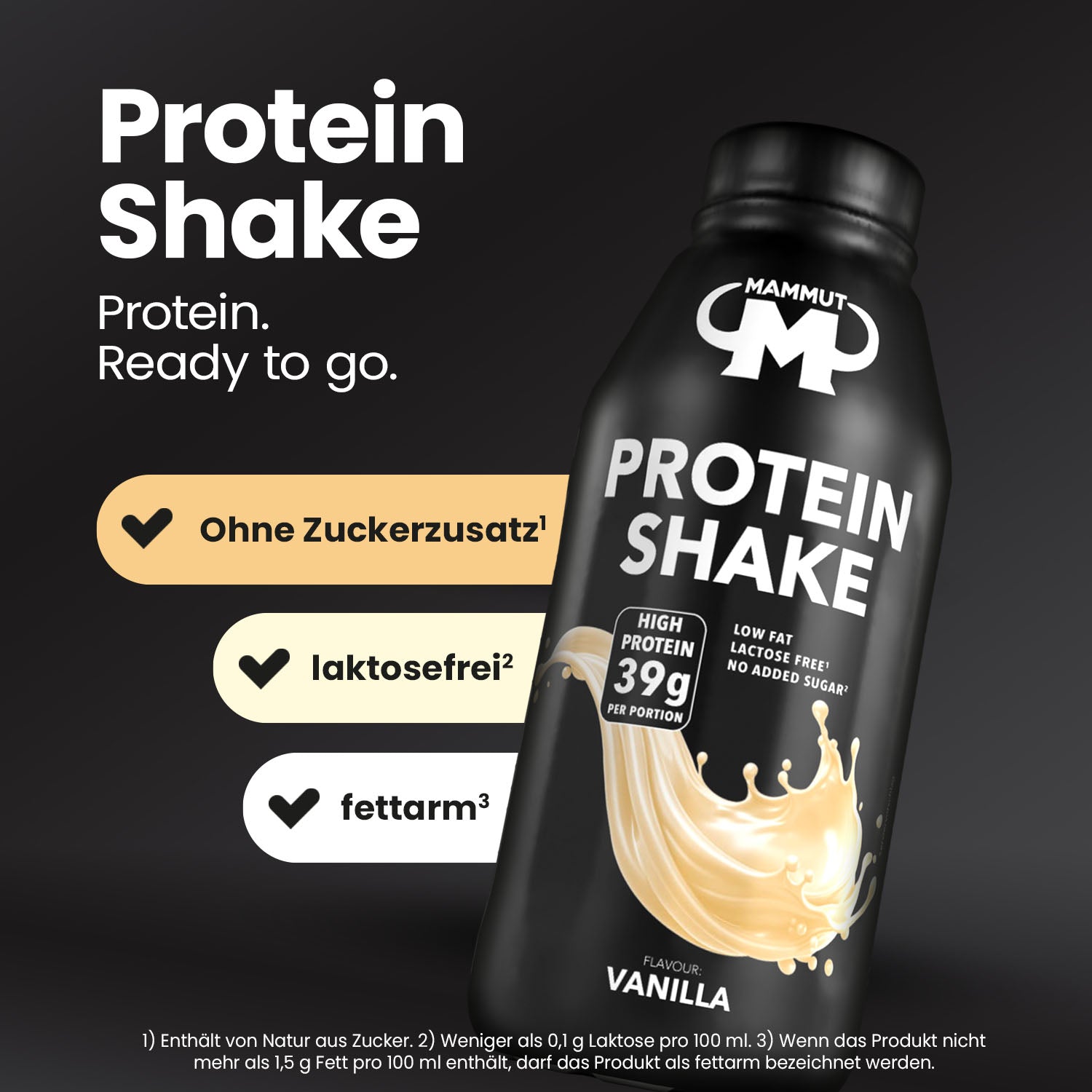 Protein Shake - RTD - Vanilla - 500 ml PET Flasche#geschmack_vanilla