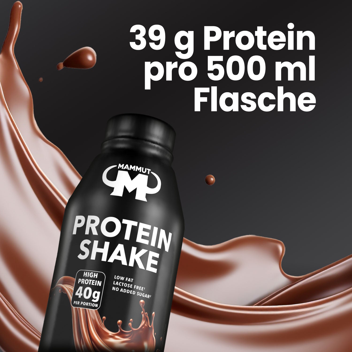 Protein Shake - RTD - Chocolate - 500 ml PET Flasche#geschmack_chocolate