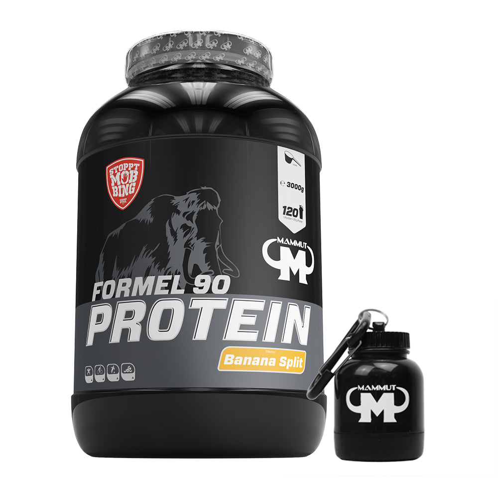 Formel 90 Protein - Banana Split - 3000 g Dose + Powderbank#geschmack_banana-split