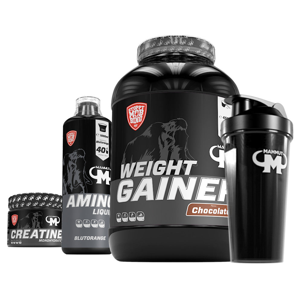 Weight Gainer Schoko - XXL Creatin - Aminoliquid - Shaker#_
