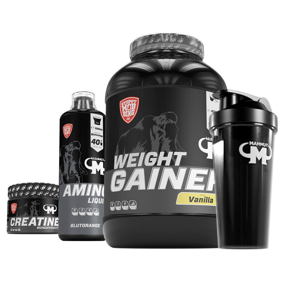 Weight Gainer Vanille - Creatin - Aminoliquid - Shaker#_