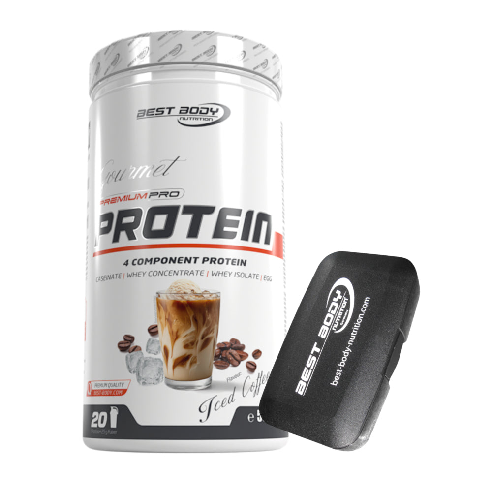 Gourmet Protein - Iced Coffee - 500 g Dose + Pillenbox#geschmack_iced-coffee