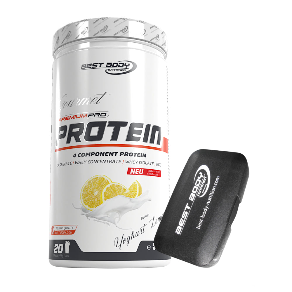 Gourmet Protein - Yoghurt Lemon - 500 g Dose + Pillenbox#geschmack_yoghurt-lemon