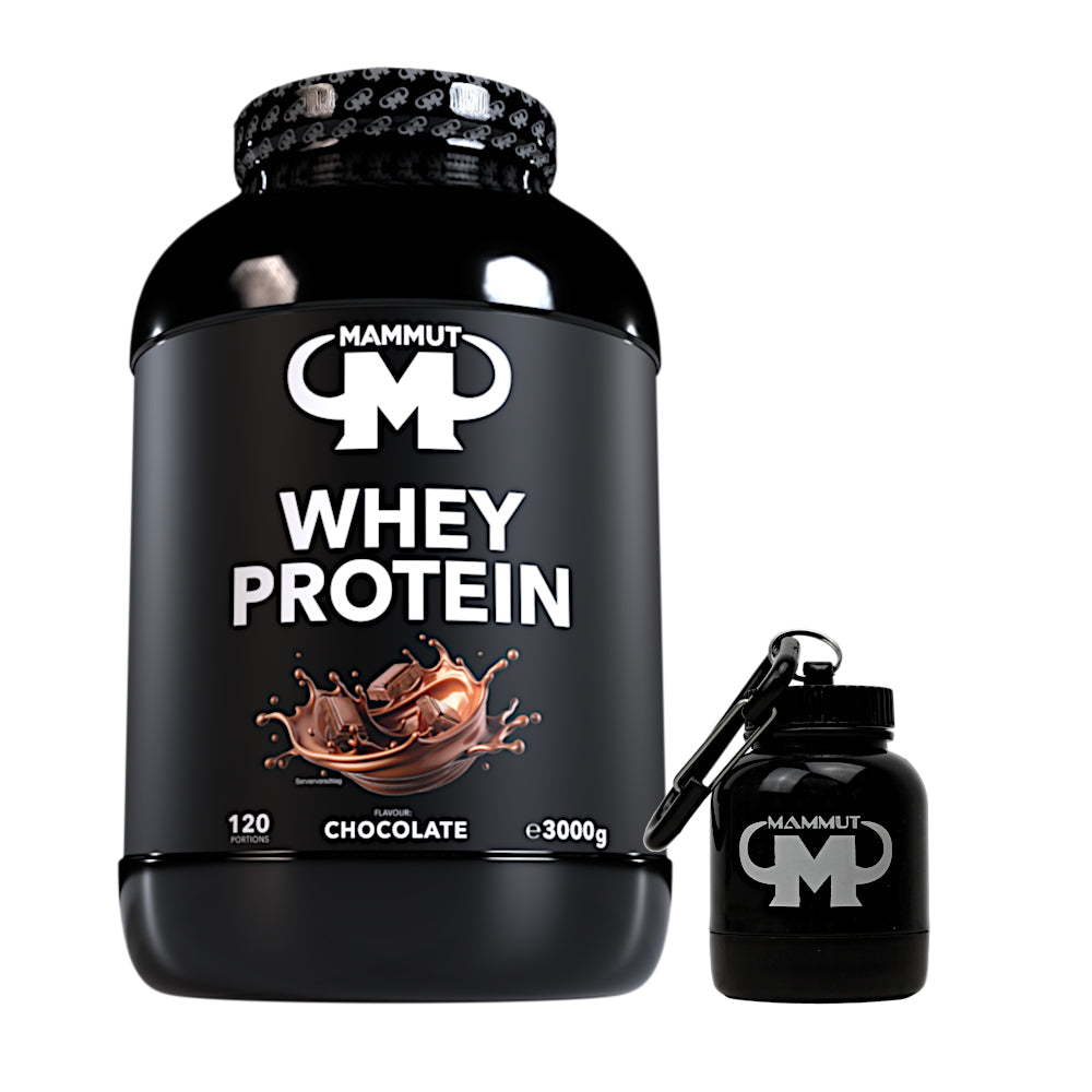 Whey Protein - Chocolate - 3000 g Dose + Powderbank#geschmack_schoko