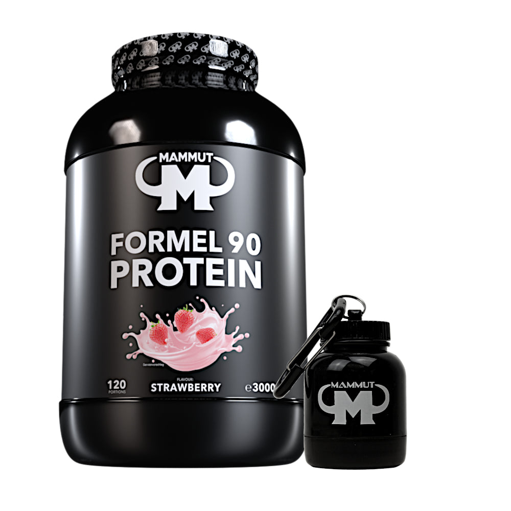 Formel 90 Protein - Strawberry - 3000 g Dose + Powderbank#geschmack_strawberry