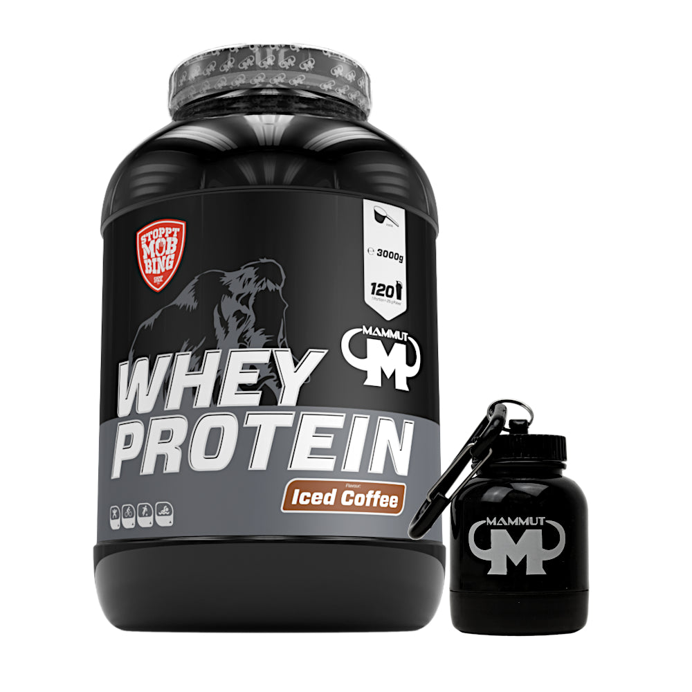 Whey Protein - Iced Coffee - 3000 g Dose + Powderbank#geschmack_iced-coffee