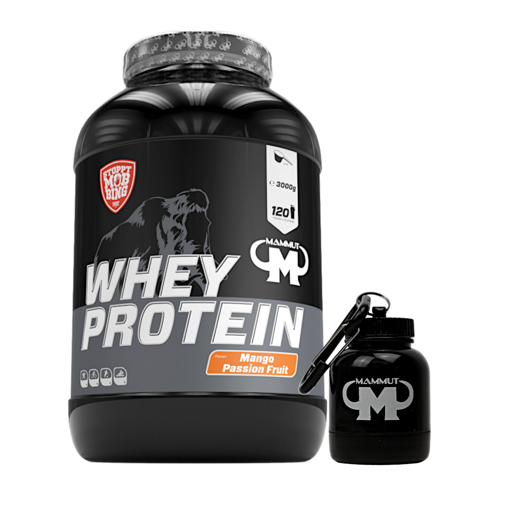 Whey Protein - Mango Passion Fruit - 3000 g Dose + Powderbank#geschmack_mango-passion-fruit