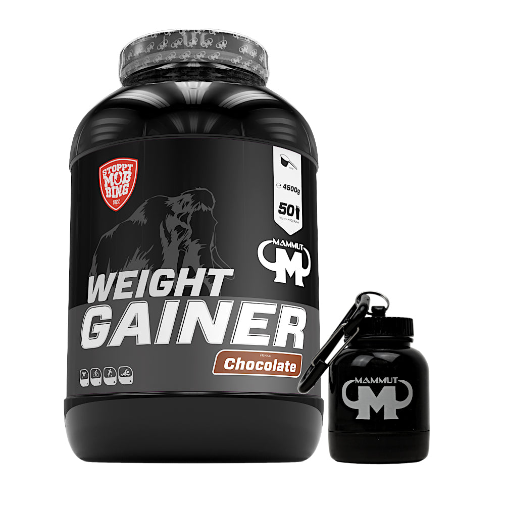 Weight Gainer Crash 5000 - Chocolate - 4500 g Dose + Powderbank#geschmack_schoko