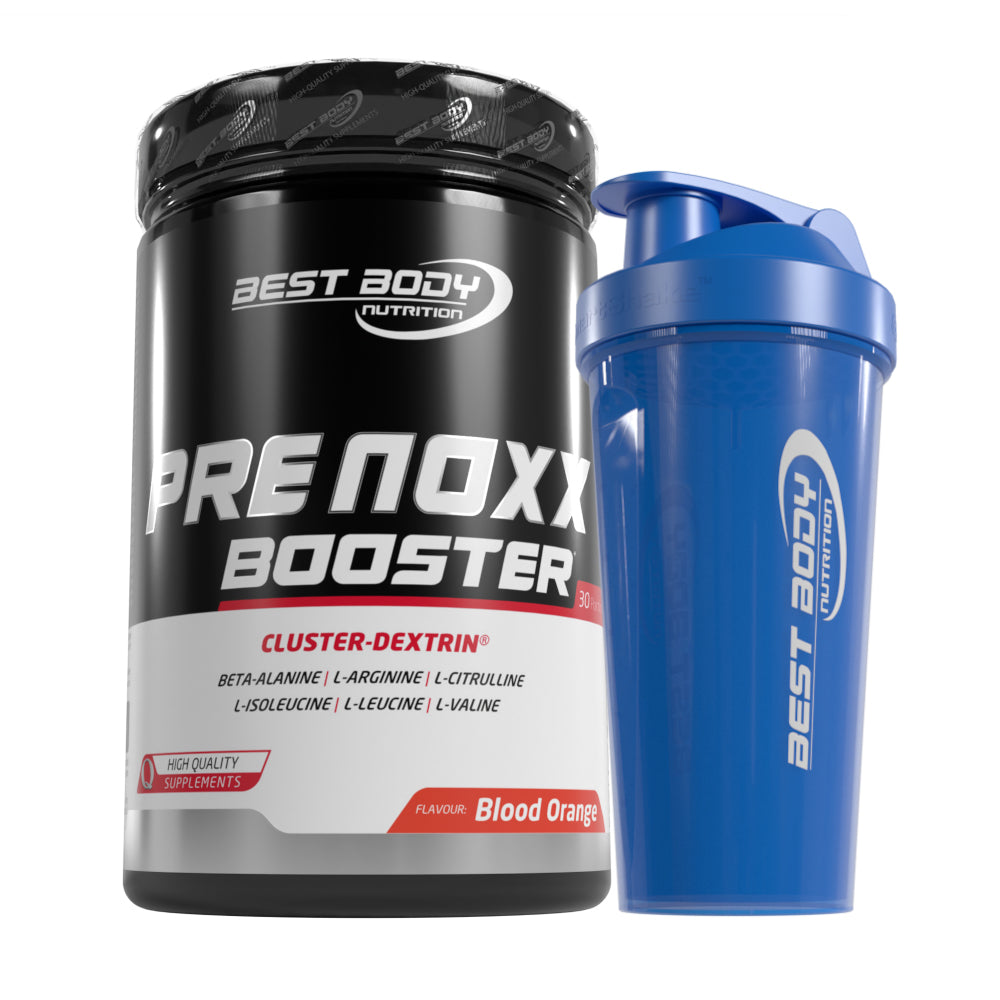 Professional Pre Noxx Booster - Blood Orange - 600 g Dose + Shaker (blau)#_
