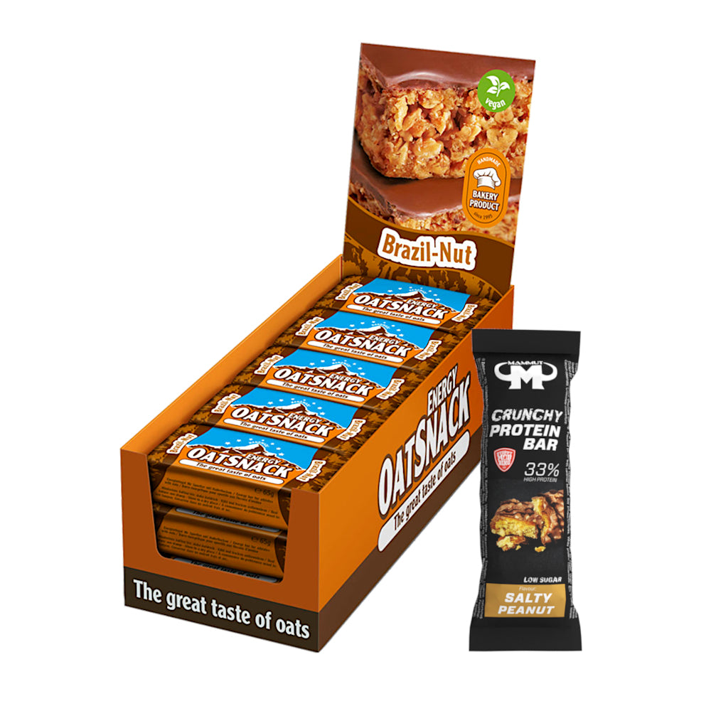 Oat Snack - Brazil-Nut - 975 g Faltschachtel + Protein Bar (Salty Peanut)#geschmack_brazil-nut