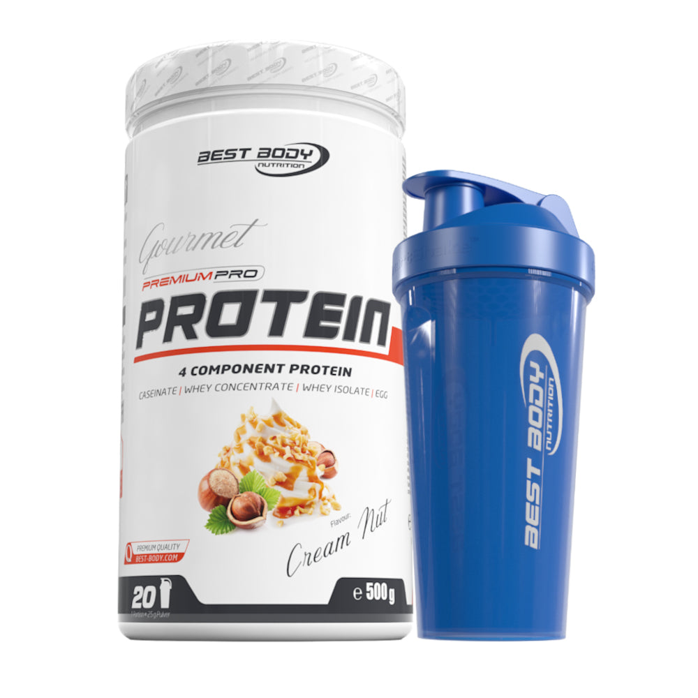 Gourmet Protein - Cream Nut - 500 g Dose + Shaker#geschmack_cream-nut