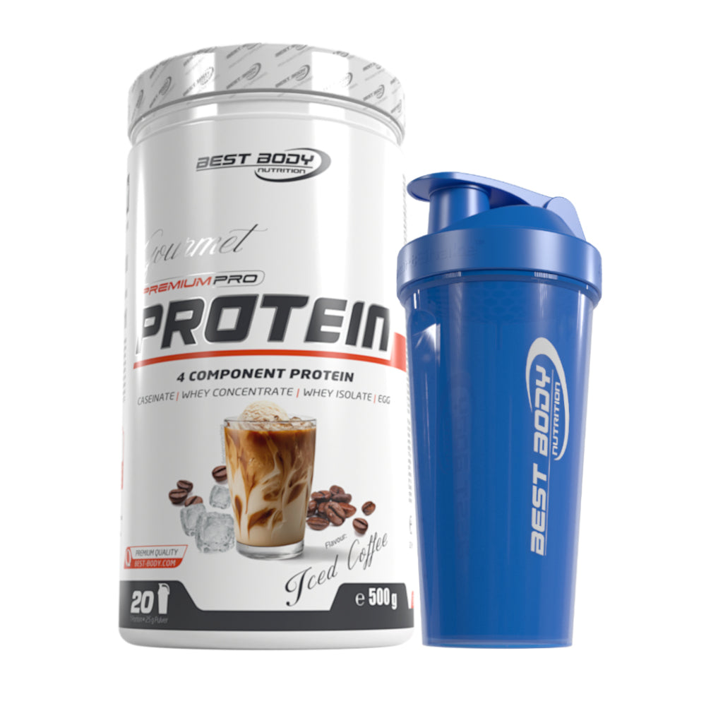Gourmet Protein - Iced Coffee - 500 g Dose + Shaker#geschmack_iced-coffee