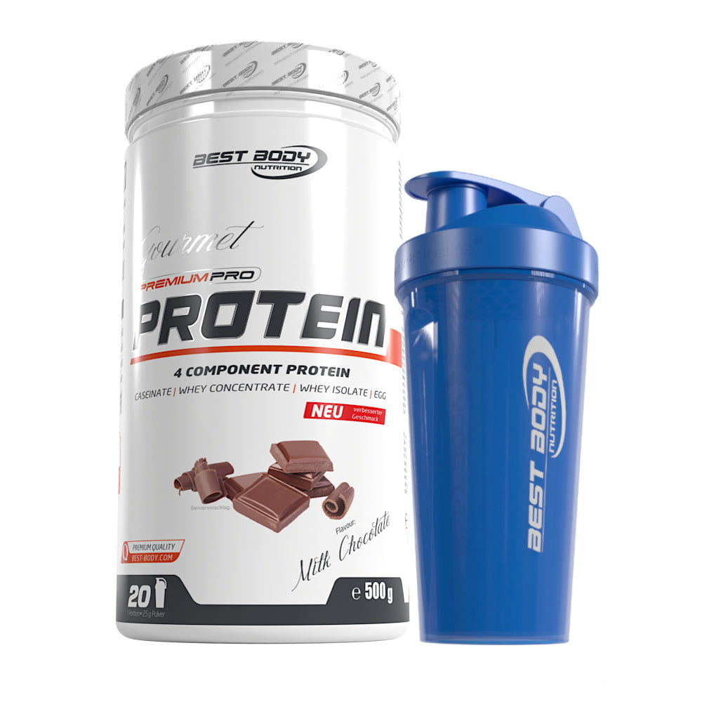 Gourmet Protein - Milk Chocolate - 500 g Dose + Shaker#geschmack_milk-chocolate