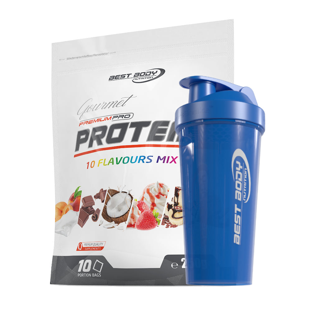 Gourmet Protein - Mix-Beutel (10 x 25 g) + Shaker#geschmack_mix-beutel