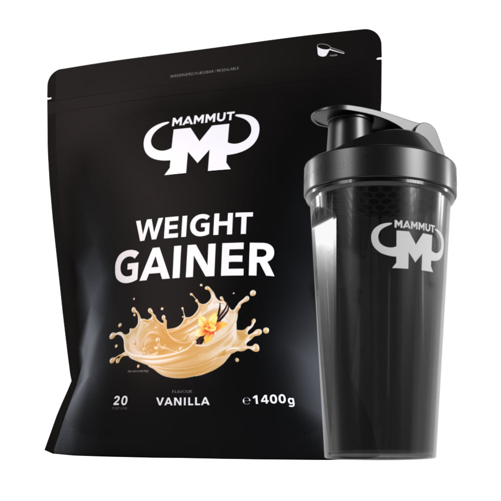 Weight Gainer Crash 5000 - Vanilla - 1400 g Beutel + Shaker#geschmack_vanilla