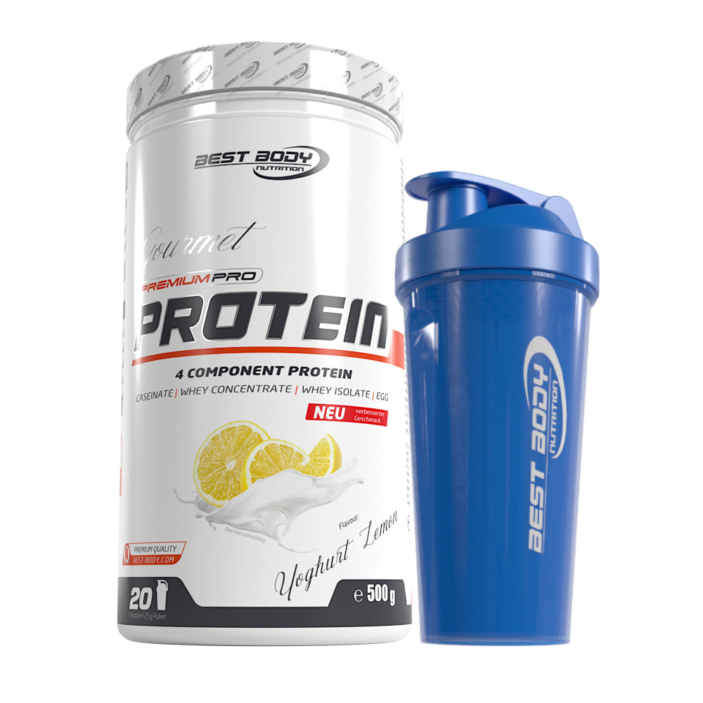 Gourmet Protein - Yoghurt Lemon - 500 g Dose + Shaker#geschmack_yoghurt-lemon