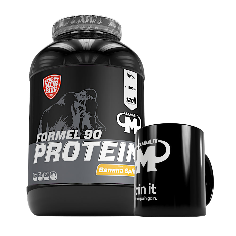 Formel 90 Protein - Banana Split - 3000 g Dose + Keramik Tasse#geschmack_banana-split