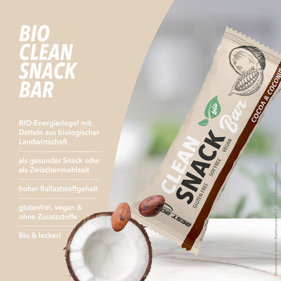 Bio Clean Snack Bar - Coconut & Cocoa - 50 g Riegel#geschmack_coconut-cocoa