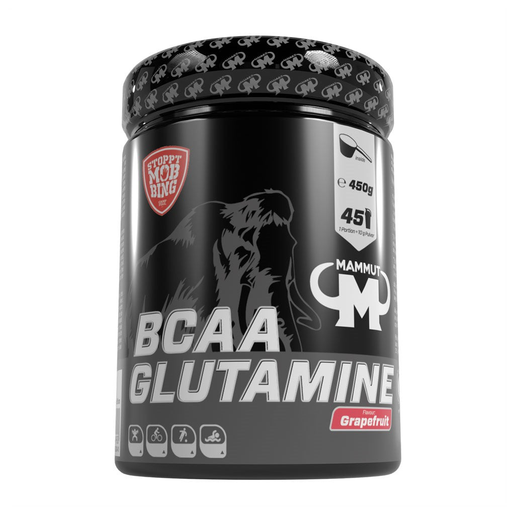 BCAA Glutamine Powder - Grapefruit - 450 g Dose#_