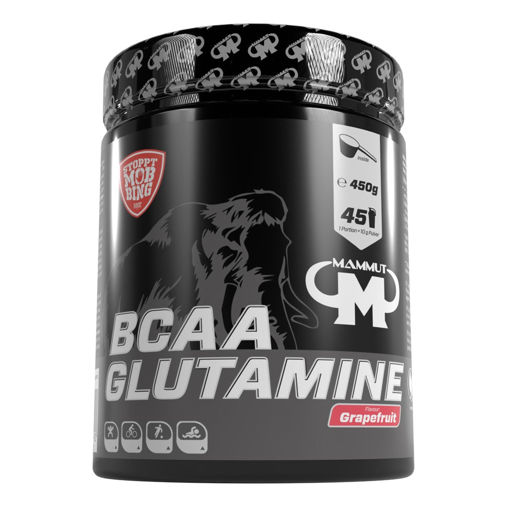 BCAA Glutamine Powder - Grapefruit - 450 g Dose#_