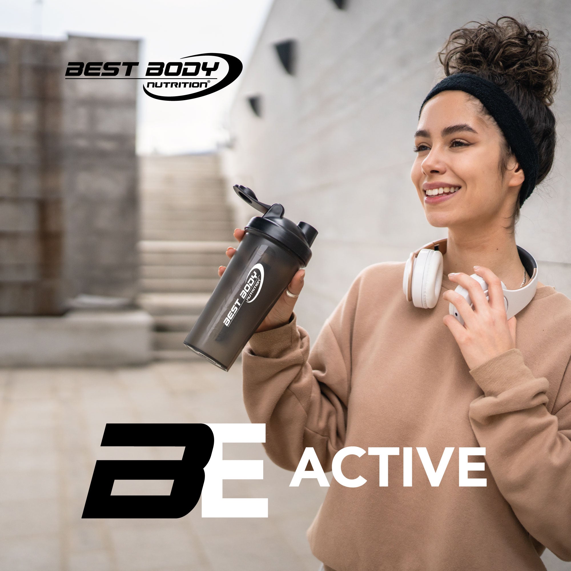 Eiweiß Shaker - grün - Design Best Body Nutrition - Stück#farbe_gr-n