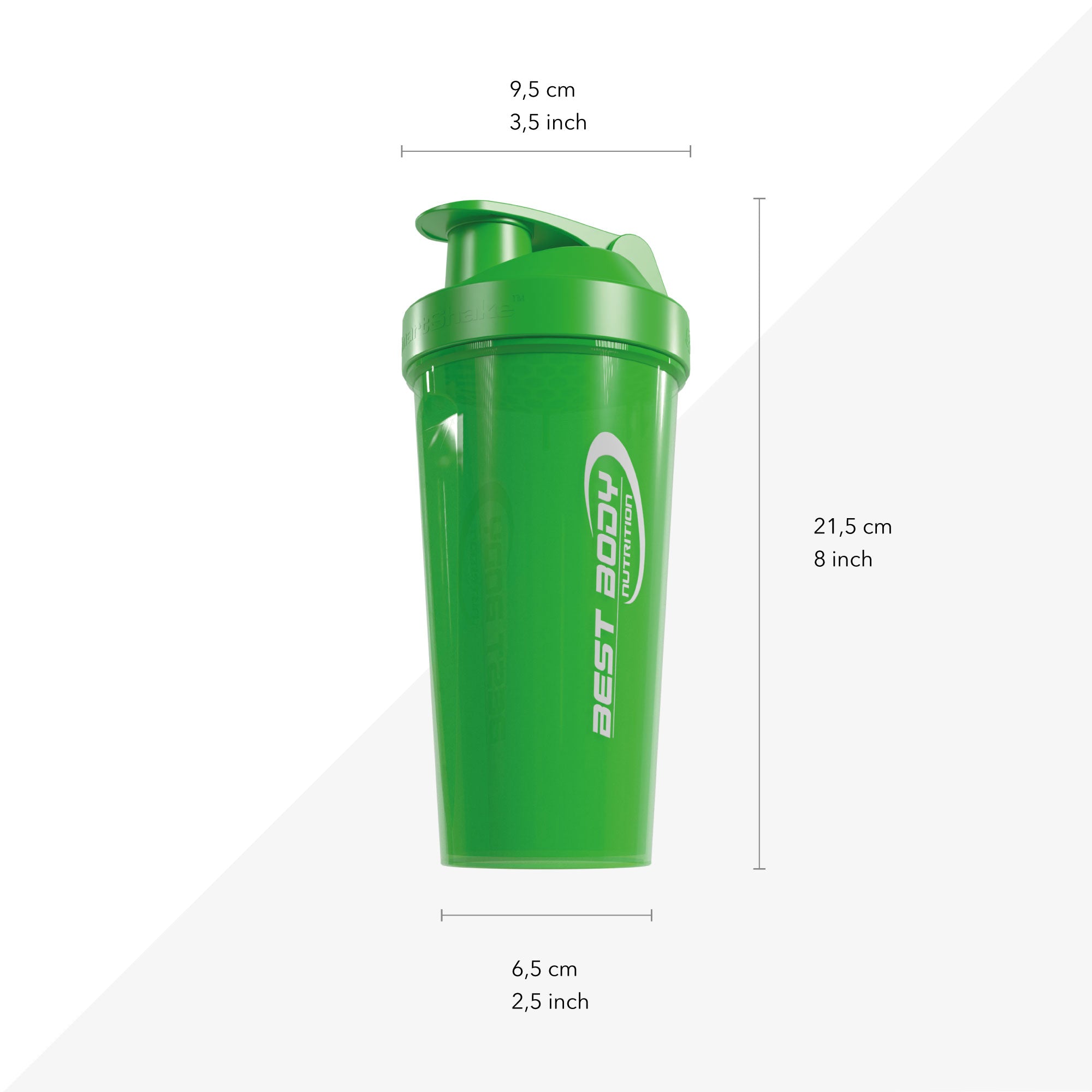 Eiweiß Shaker - grün - Design Best Body Nutrition - Stück#farbe_gr-n