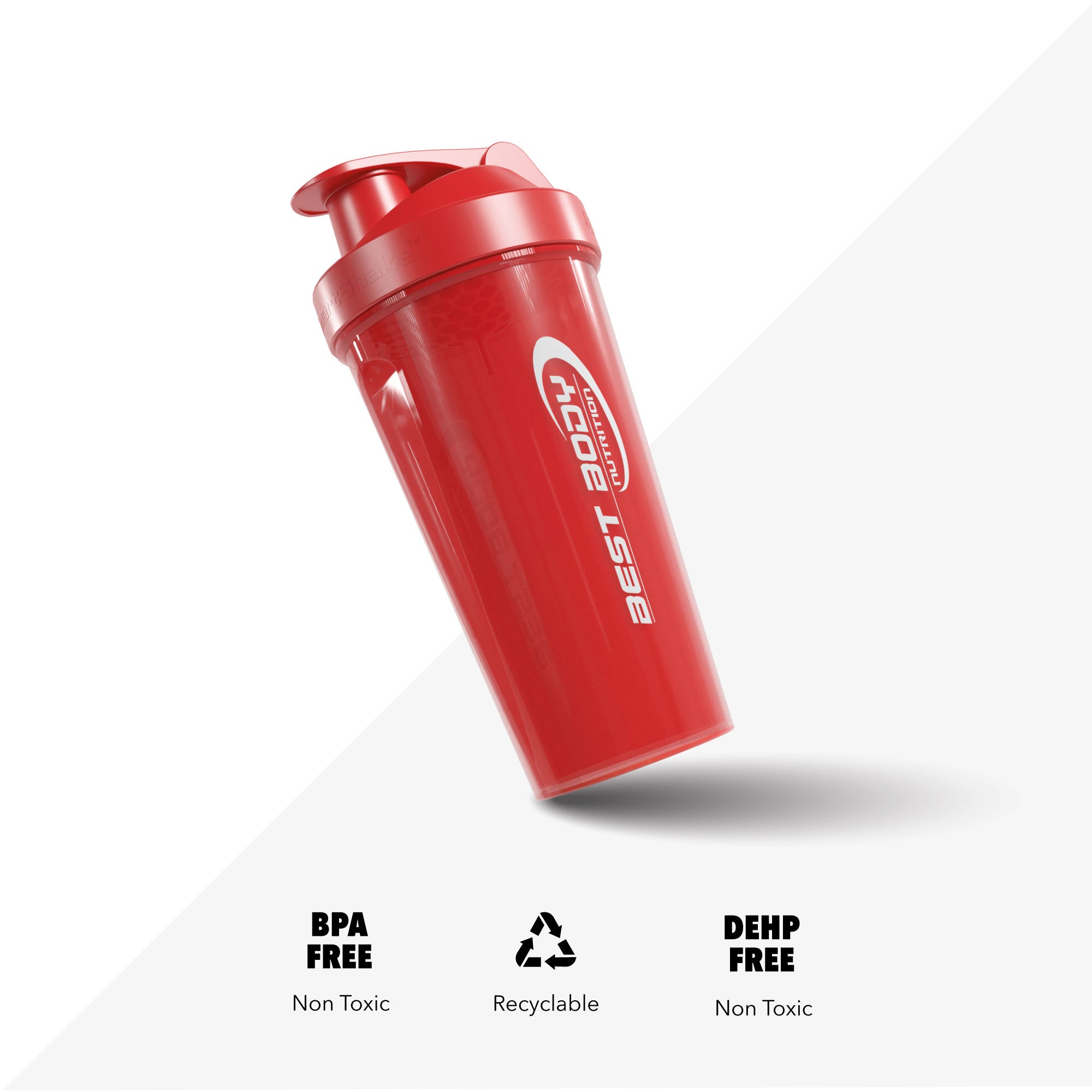 Eiweiß Shaker - rot - Design Best Body Nutrition - Stück#farbe_rot