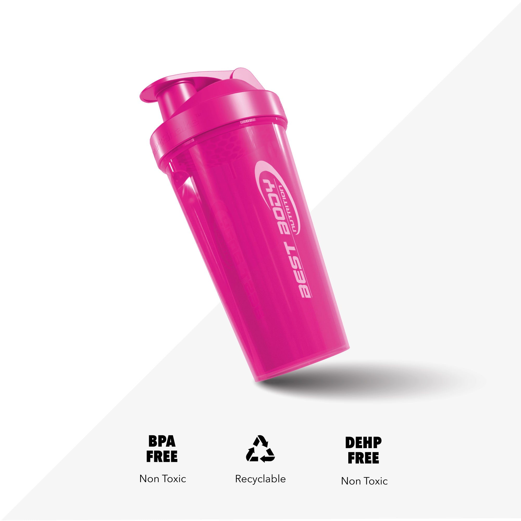 Eiweiß Shaker - pink - Design Best Body Nutrition - Stück#farbe_pink