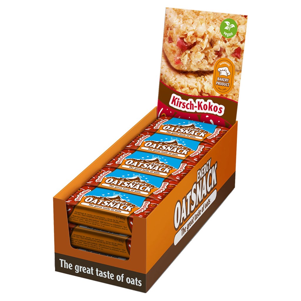 Oat Snack Riegel - Kirsche Kokos - 65 g Riegel#geschmack_kirsche-kokos