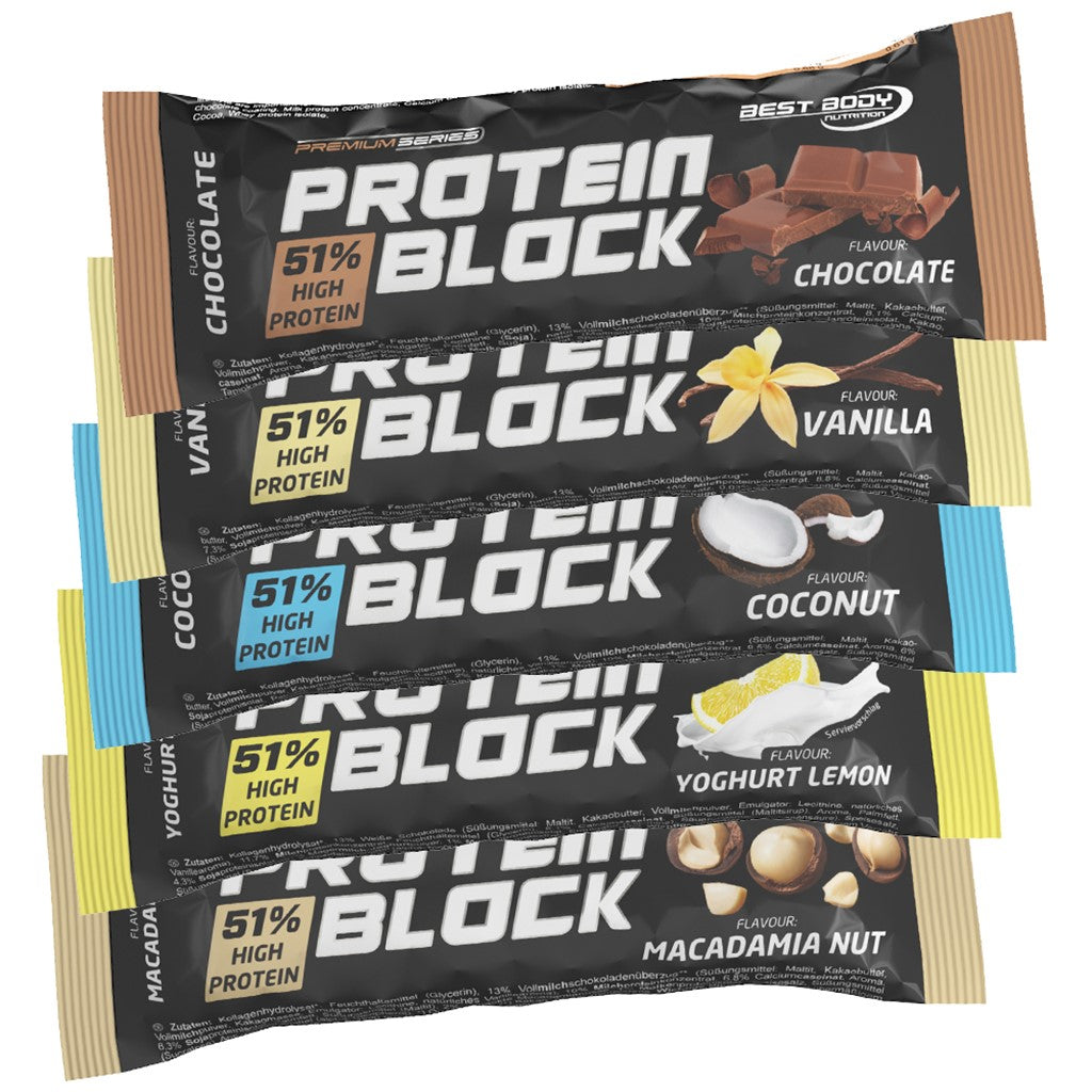 Protein Block - Mix Box - 15 x 90 g Riegel#_