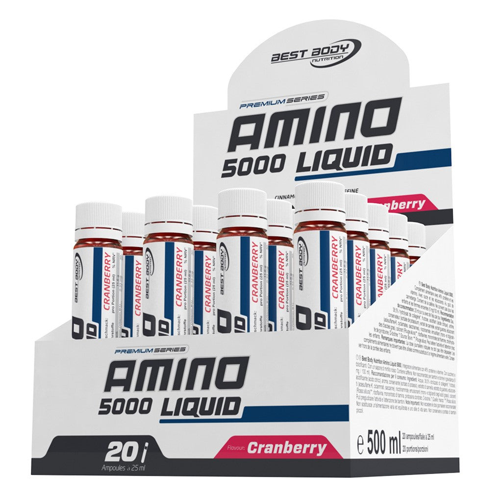 Amino Liquid 5000 - Cranberry - 20 Ampullen à 25 ml#_