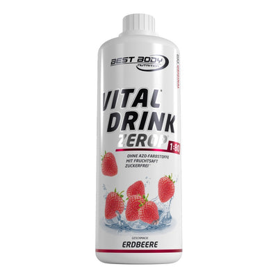 Vital Drink Zerop - Erdbeere - 1000 ml Flasche#geschmack_erdbeere