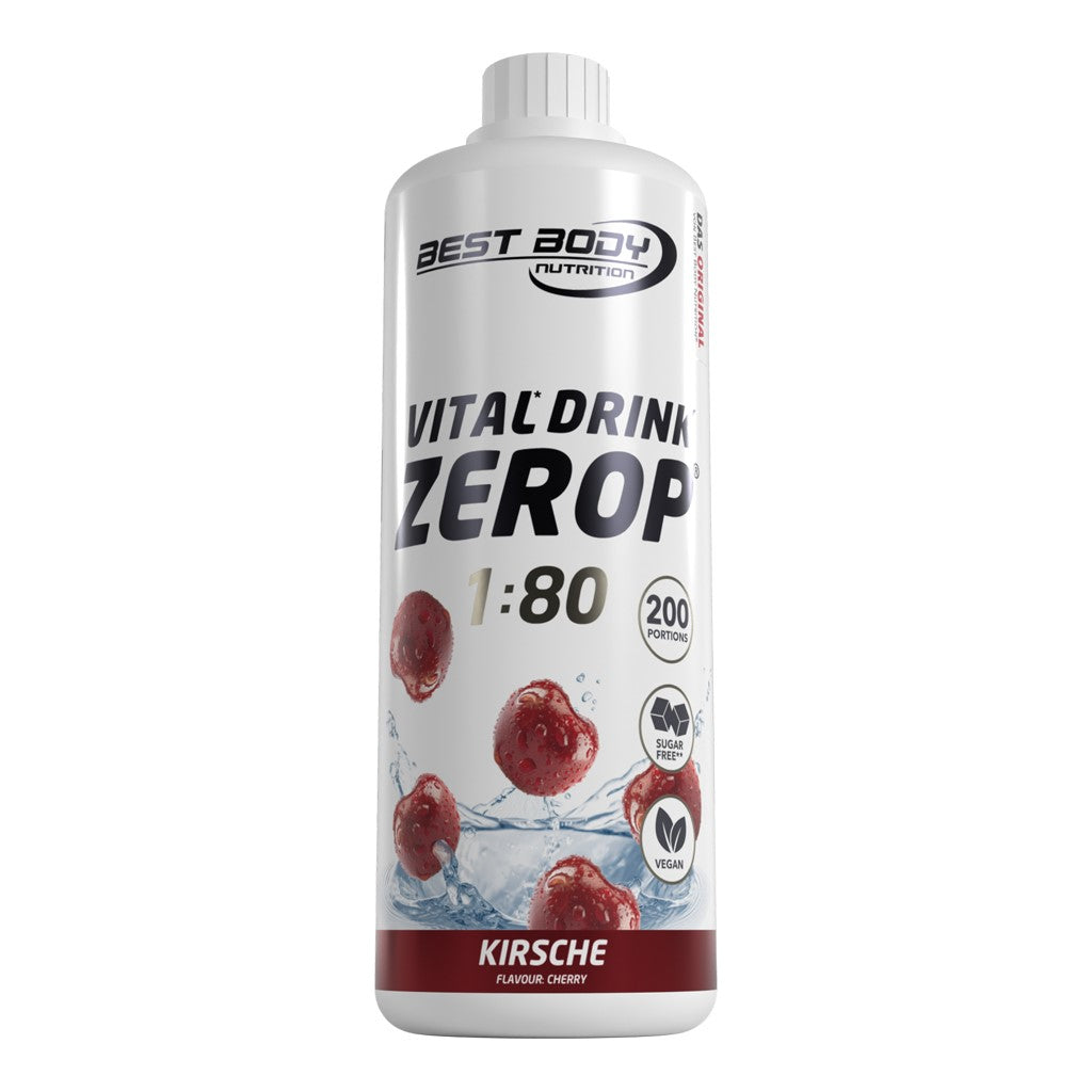 Vital Drink Zerop - Kirsche - 1000 ml Flasche#geschmack_kirsche