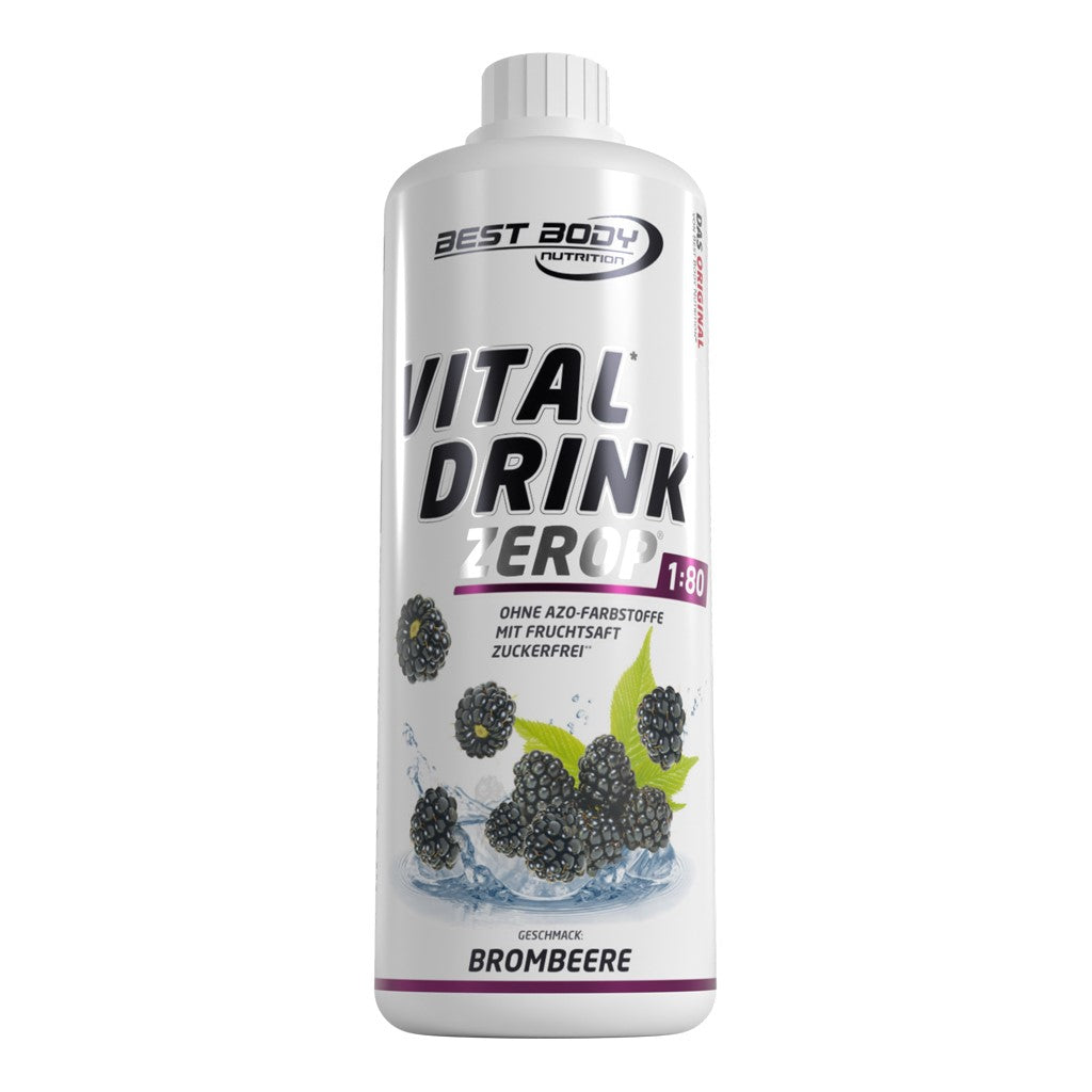 Vital Drink Zerop - Brombeere - 1000 ml Flasche#geschmack_brombeere