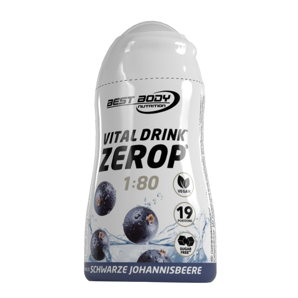 Vital Drink Zerop - Schwarze Johannisbeere - 48 ml Squeeze Flasche#geschmack_schwarze-johannisbeere