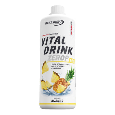Vital Drink Zerop - Ananas - 1000 ml Flasche#geschmack_ananas