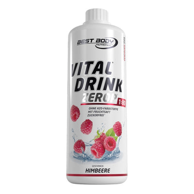 Vital Drink Zerop - Himbeere - 1000 ml Flasche#geschmack_himbeere