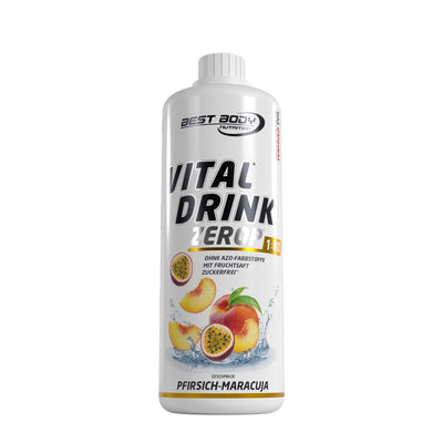 Vital Drink Zerop - Pfirsich Maracuja - 1000 ml Flasche#geschmack_pfirsich-maracuja