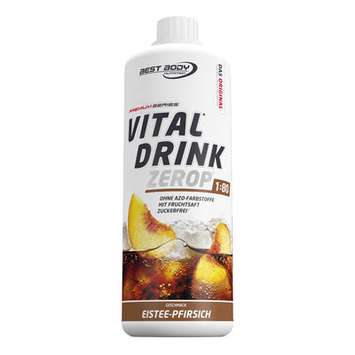 Vital Drink Zerop - Eistee Pfirsich - 1000 ml Flasche