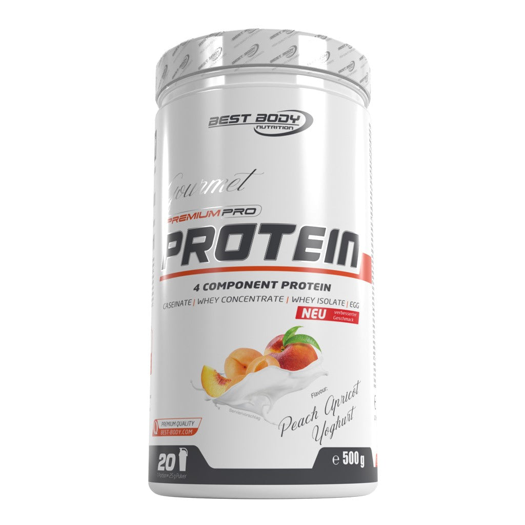 Gourmet Premium Pro Protein - Peach Apricot Yoghurt - 500 g Dose#geschmack_peach-apricot-yoghurt