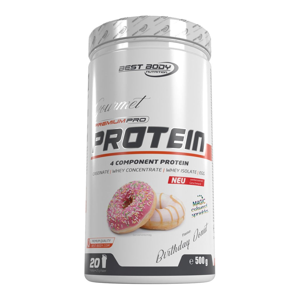 Gourmet Premium Pro Protein - Birthday Donut - 500 g Dose#geschmack_birthday-donut