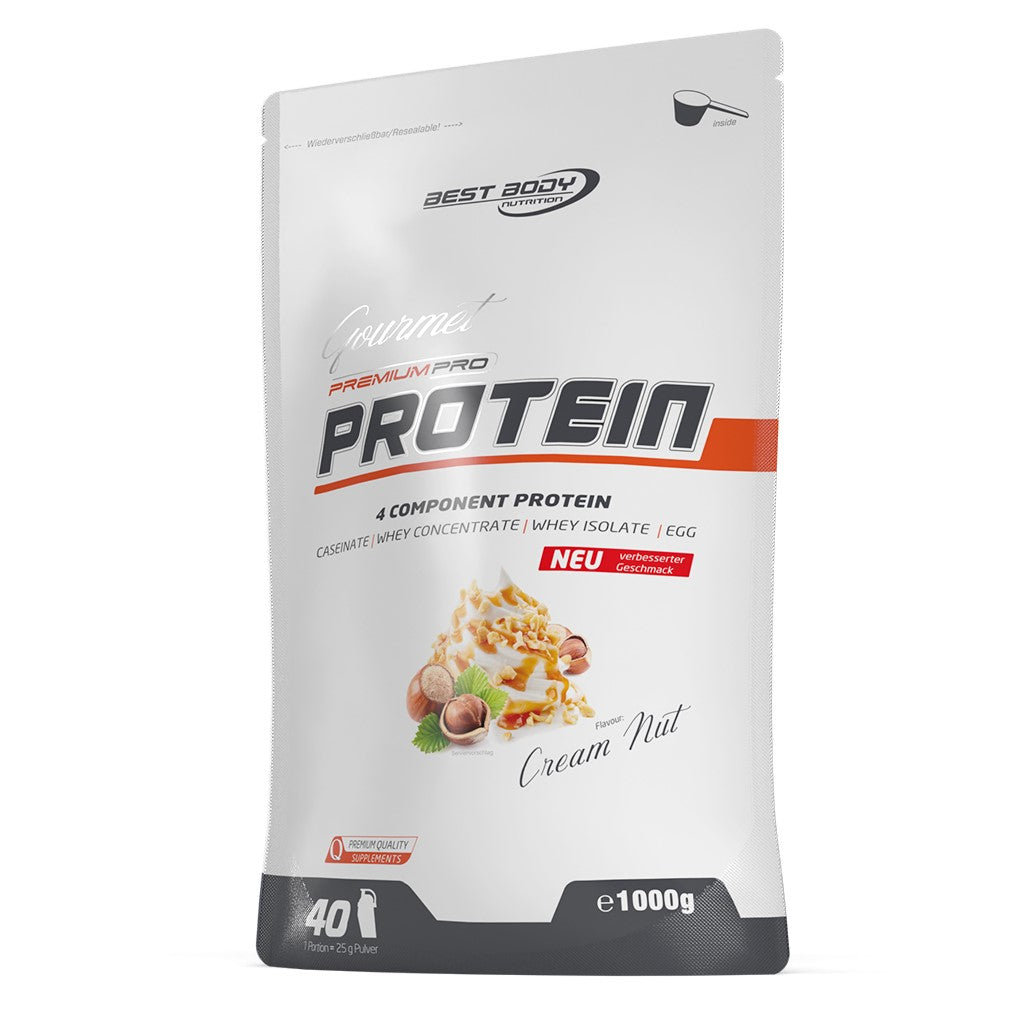 Gourmet Premium Pro Protein - Cream Nut - 1000 g Zipp-Beutel#geschmack_cream-nut
