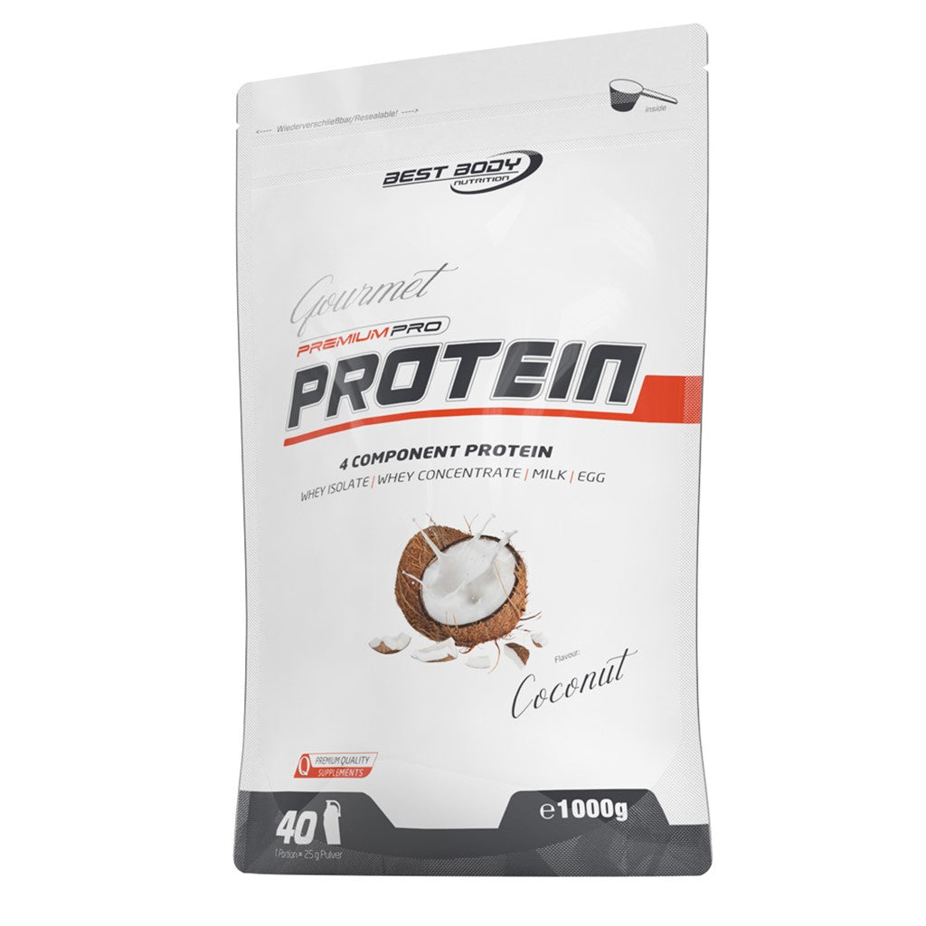 Gourmet Premium Pro Protein - Coconut - 1000 g Zipp-Beutel#geschmack_coconut