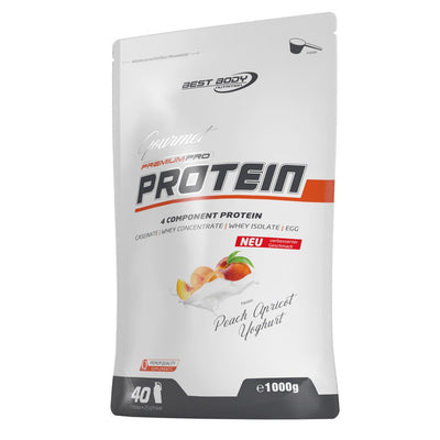 Gourmet Premium Pro Protein - Peach Apricot Yoghurt - 1000 g Zipp-Beutel#geschmack_peach-apricot-yoghurt