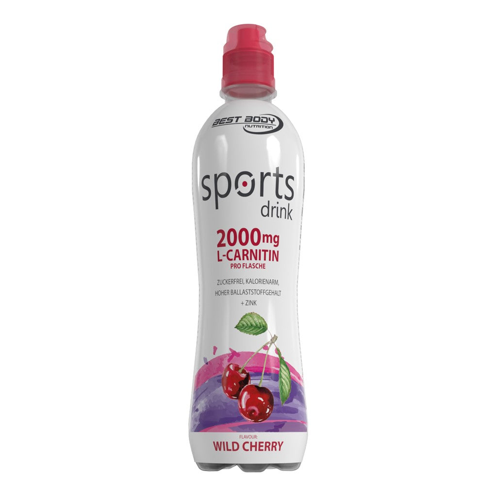 Sports Drink mit L-Carnitin - RTD - Wild Cherry - 500 ml PET Flasche#geschmack_wild-cherry