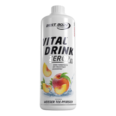 Vital Drink Zerop - Weißer Tee Pfirsich - 1000 ml Flasche#geschmack_wei-er-tee-pfirsich