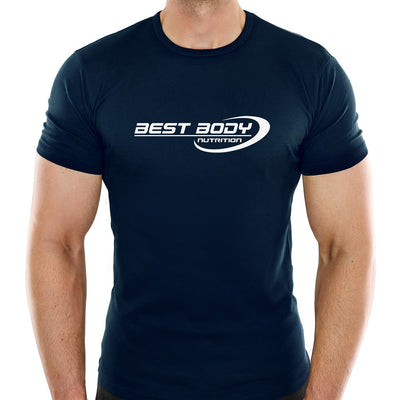 T-Shirt - Aufdruck Best Body Nutrition - navy - L - Stück#gr--e_l