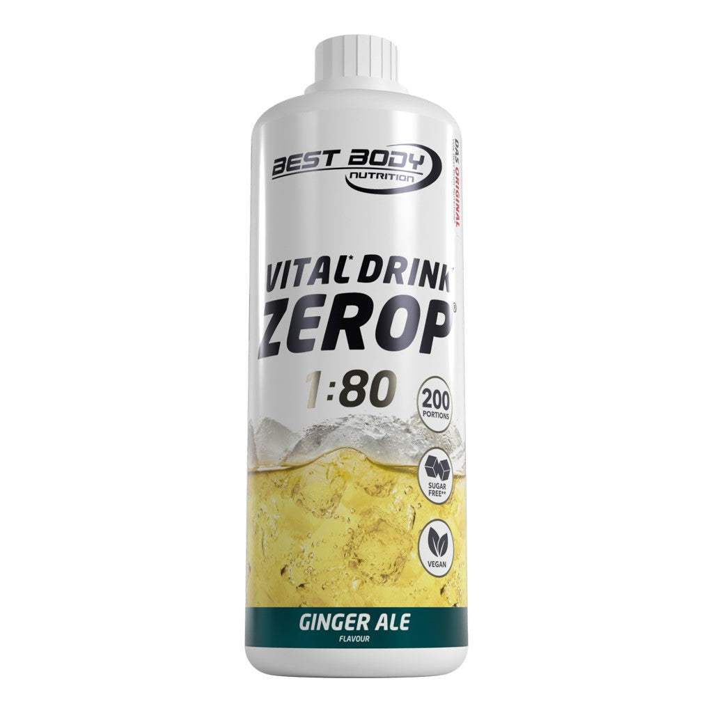 Vital Drink Zerop - Ginger Ale - 1000 ml Flasche#geschmack_ginger-ale