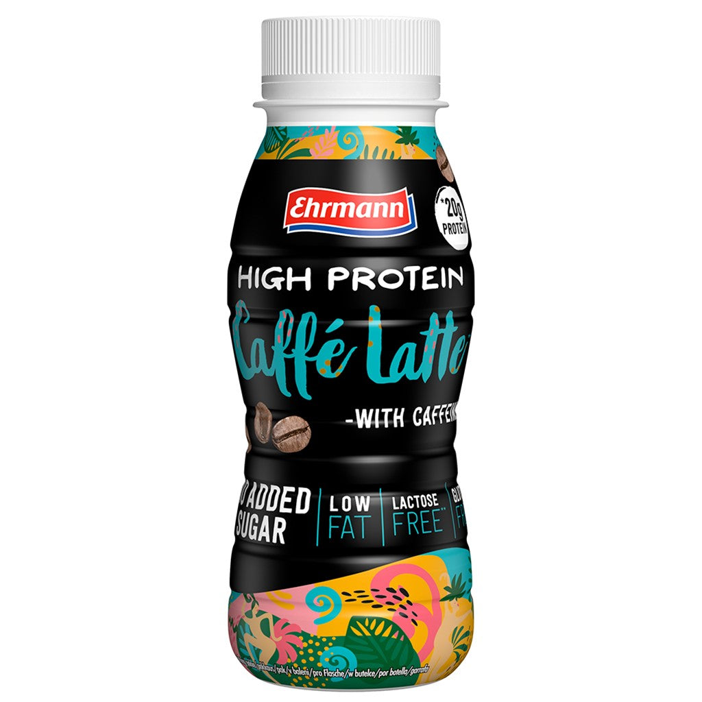 High Protein Drink - RTD - Caffè Latte - 250 ml PET Flasche