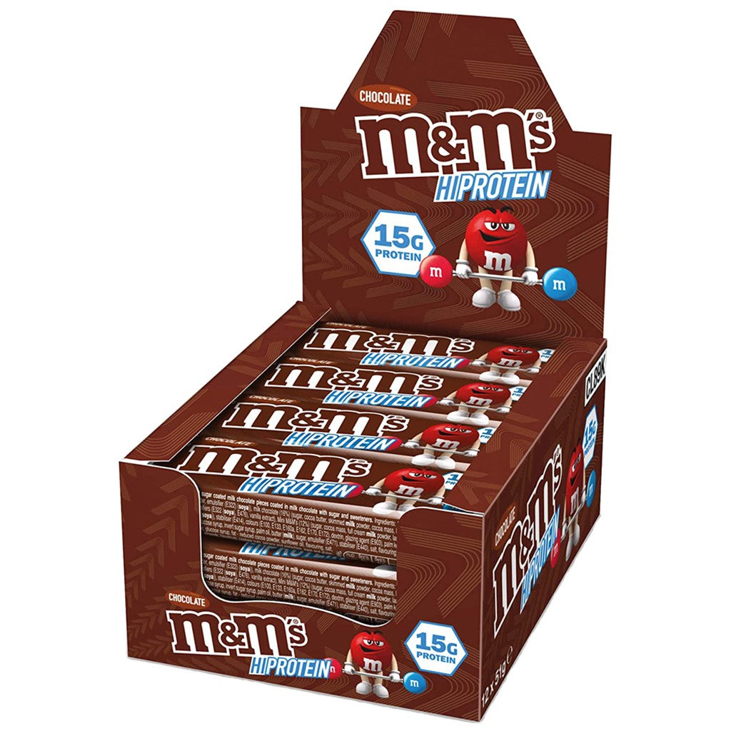 M&M´s HIPROTEIN Bar - Chocolate - 51 g Riegel#geschmack_chocolate